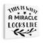 This Is What A Miracle Looks Like - Wrapped Canvas Print