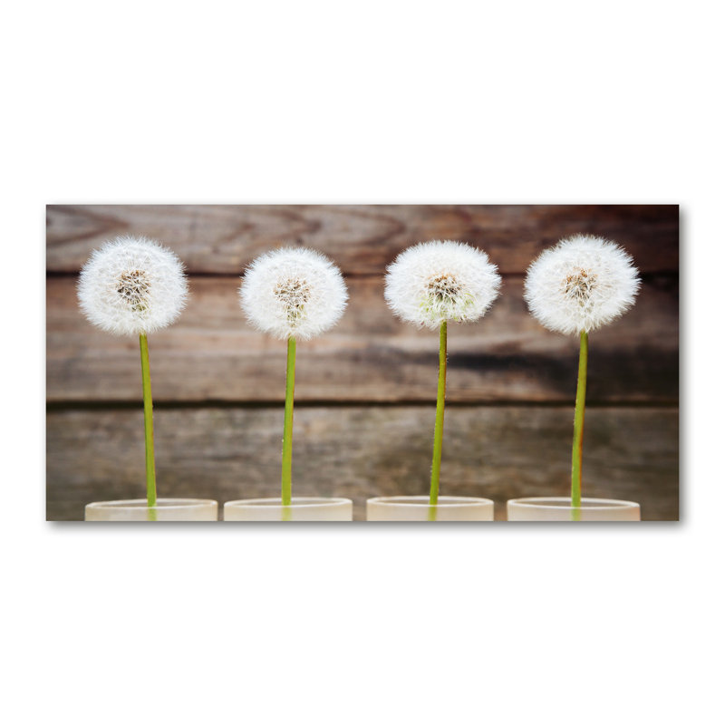 Dandelions - No Frame Print on Glass, Canvas, 70cm H x 140cm W x 2cm D