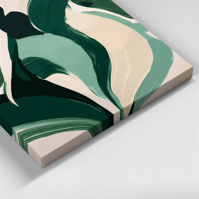 Abstract Figurative 95 Green Canvas Wall Art