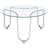 Dutton Chrome 3-piece Round Coffee Table Set