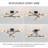 Dorae 6 - Light Dimmable Sputnik Modern Linear Chandelier Semi Flush Mount Ceiling Light-80078260-148584384
