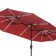 Jacobo 156'' x 78''Rectangular Lighted Market Umbrella with  16 Color Changing Light
