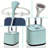 2000w Standing Garment Steamer With Adjustable Double Rods, 2.7l Tank & 10 Steam Levels, Blue-117179433