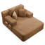 Canapé-lit convertible avec poche de rangement et coussins, 54 po de largeur-131249722