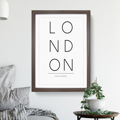 London United Kingdom - Framed Print