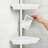  4 Tier Corner Shower Organizer In White