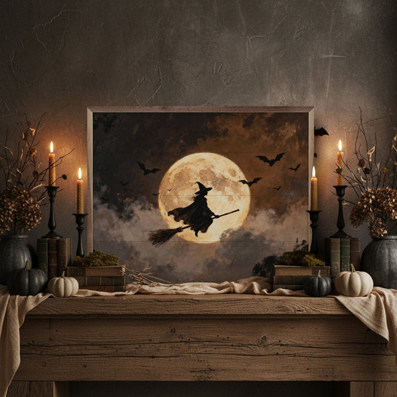 Full Moon Witch, H 16 po x l 20 po