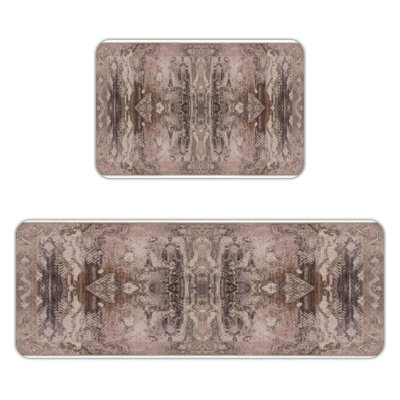 Vintage Oriental, Kitchen Mats Set of 2