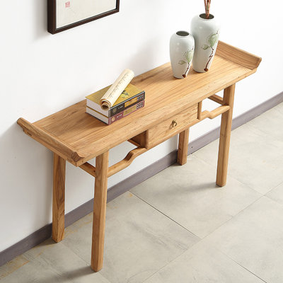 Console en bois d'orme massif