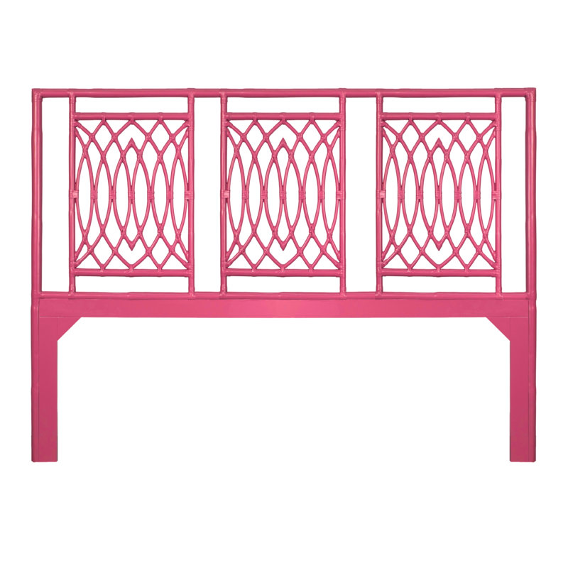 Beckham Open-Frame Headboard, King, Pink