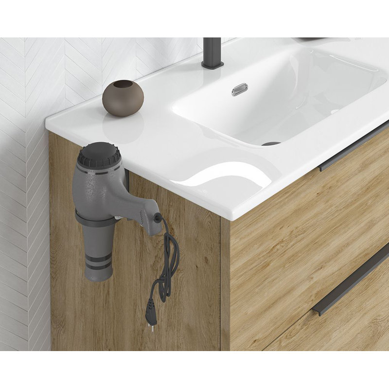Porte-outil pour cheveux Milli Brass, Noir mat