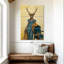 Cerf Brampt en robe bleue-108588856