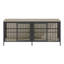 Table de bout de 80 po avec cage pour chien, chenil d'intérieur 2 portes robuste, meuble pour chien polyvalent comme meuble télé ou table d'appoint pour le salon, grands et moyens chiens (brun rustique)-129472349