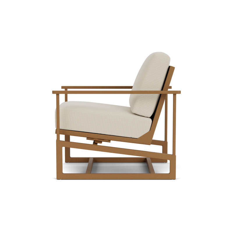 Summit Outdoor Rocker Chair, Pewter, Beach Natural, Hickory