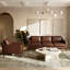 Fauteuil d'appoint en cuir véritable Sorrento-341914996
