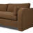 Upholstered 131.25 " Linen Blend and Boucle L-Shaped Corner Sectional