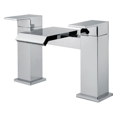 2 Handle Deck Waterfall Faucet Bath Filler