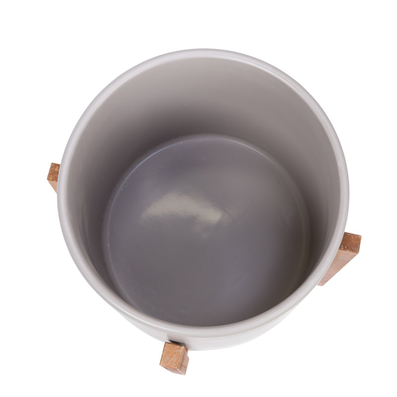 Farmingdale Ceramic Pot Planter, Gray