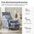 Adamsville Farmhouse Polyester Manual Recliner-2079183724