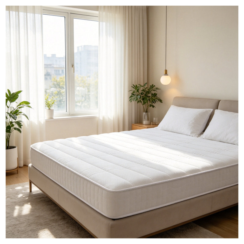 Matelas double à ressorts de 5 pouces à fermeté moyenne avec housse en polyester, Full