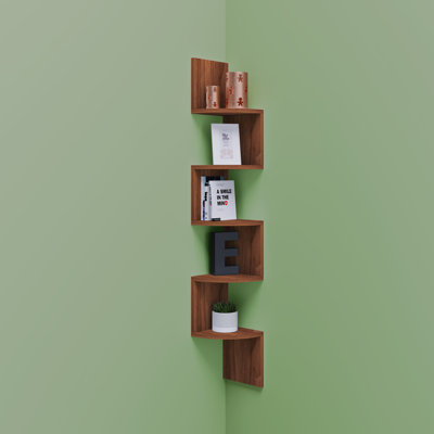Seroud 123cm H x 19cm W Floating Bookcase