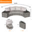 Ensemble de canapé modulaire 8 pièces pour l'extérieur 8 pièces-525121572