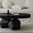 Wabi-sabi vintage solid wood coffee table