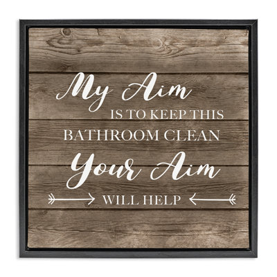 Propreté de la toilette Sassy Your Aim