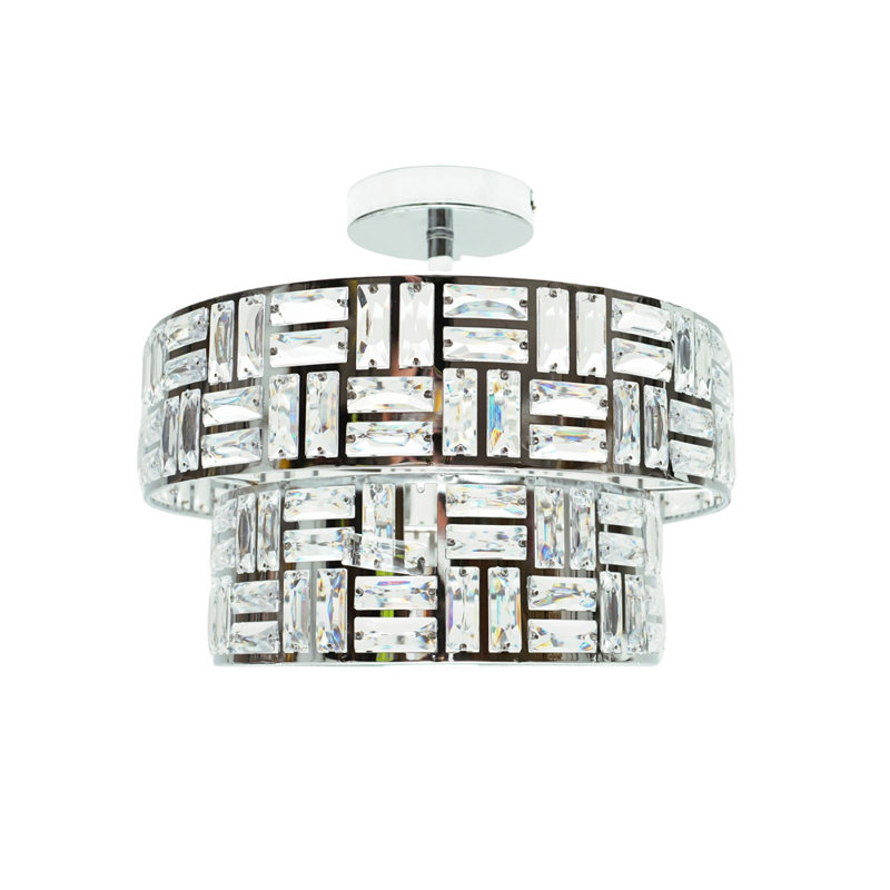 Adreona Flush Mount, Polished Chrome, Yes