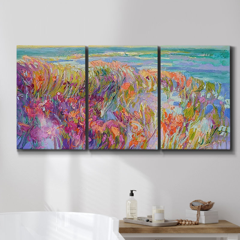 Prière du matin - Toile encadrée multi-pièces, H 36 po x l 72 po x P 2 po