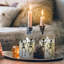 Bougies en verre DEL à piles avec flamme vacillante, danse de cimetière - 2 pièces