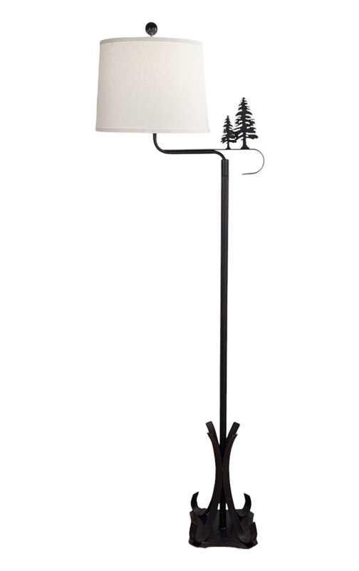 Lampe sur pied en fer Burnt Sienna