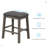 Kundan 2 - Person Solid Wood Solid Wood Top Four Leg Dining Set