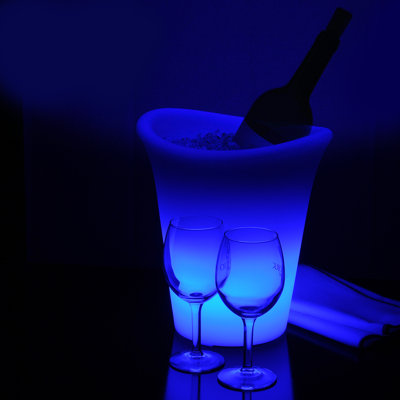 10" Ice Bucket with Color Changing LED Lights