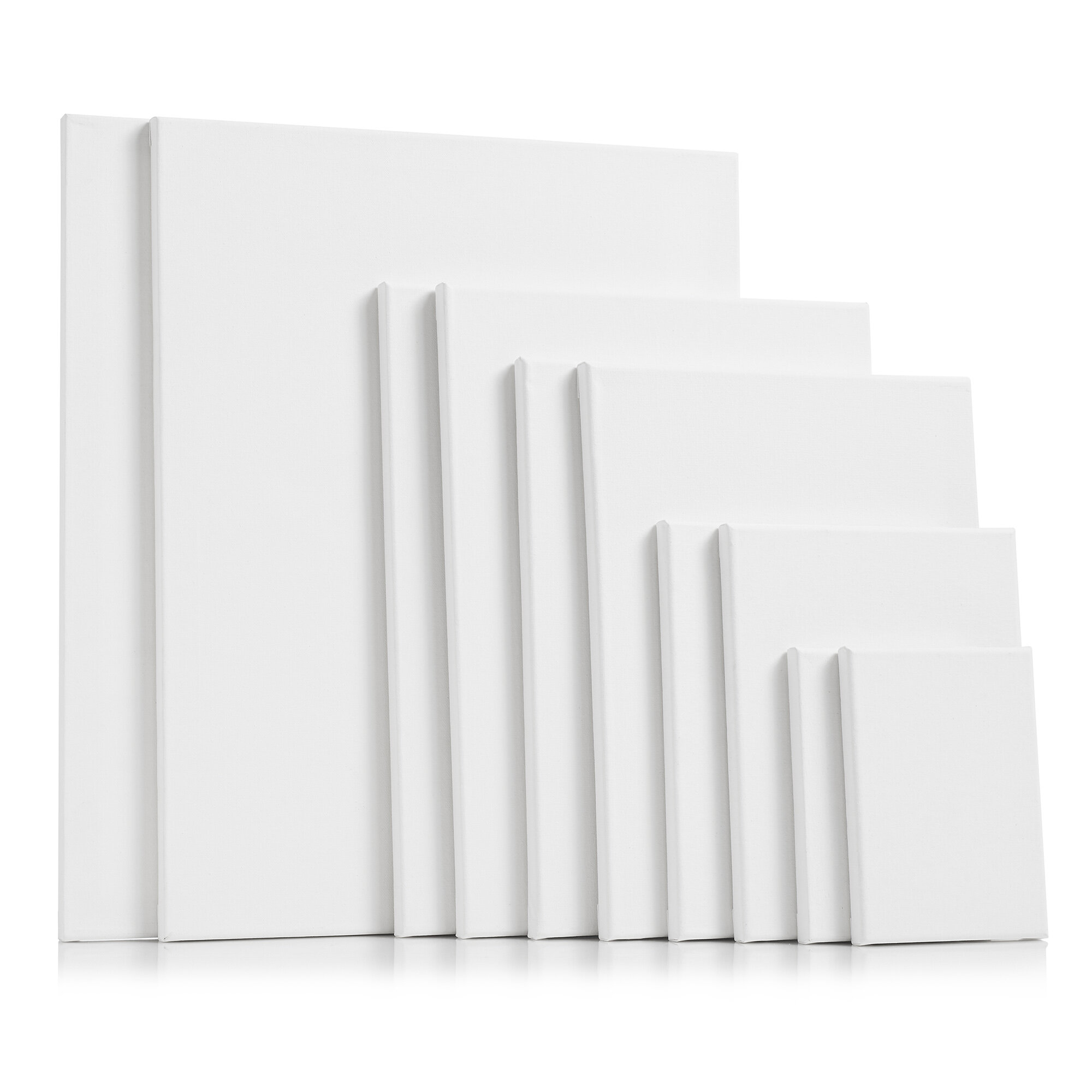 12 Pcs Pre Drawn Outline Canvas Art 4 x 4 inch, Back to School Pre Drawn  Stretched Canvas Painting Boards for Painting First & Last Day of School