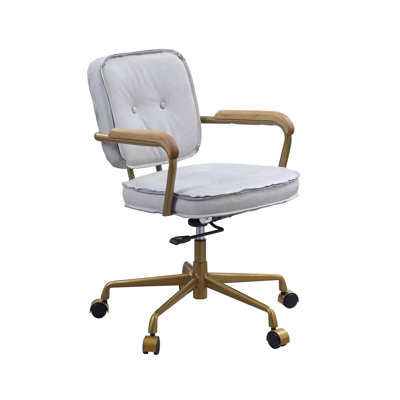 Vintage Top Grain Leather Office Chair with Ergonomic Design and Adjustable Features for Ultimate Comfort and Style
