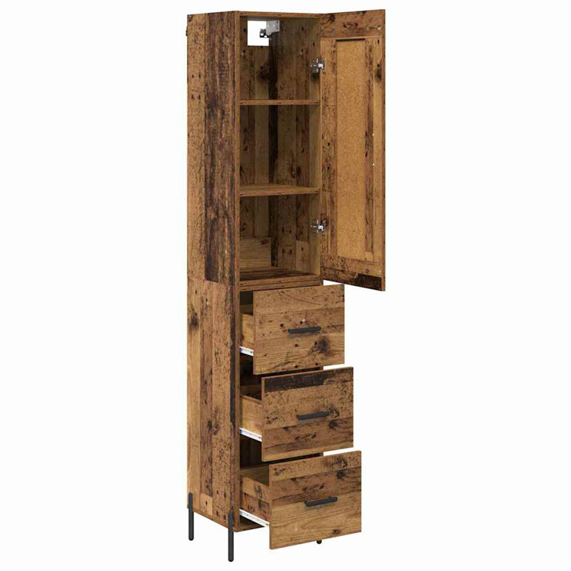 34.5cm Sideboard, Old Wood