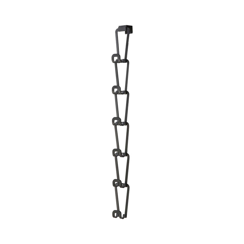 Black Steel Chain Link Bag Holder for Closet and Door
