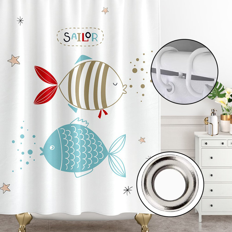 Rideau de douche en polyester