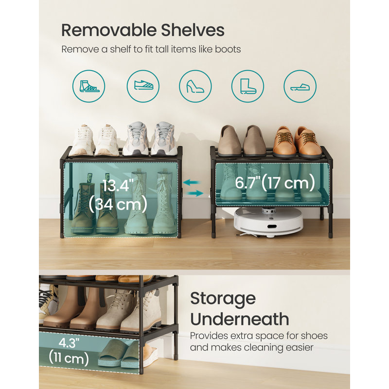 Borlange Shoe Rack, 37cm H x 30cm W x 45cm D