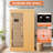 Infrared Sauna 1 Person Far Infrared Sauna for Home Gym Spa Canadian Hemlock Wood Indoor Saunas 1200W/110V with Control Panel Tempered Glass Door, Speakers, Reading Lights