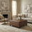 Harrison 36"W Upholstered Vegan Leather Transitional Square Lift-Top Ottoman with Hidden Storage-1296946950