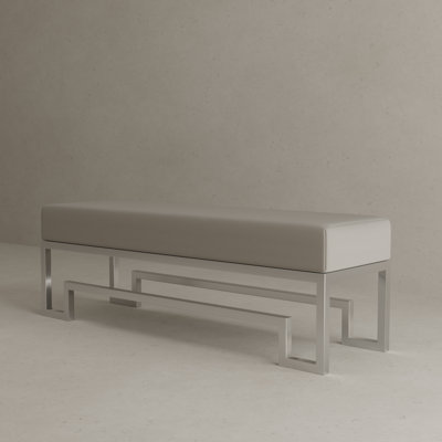 Davlin Velvet Upholstered Bench