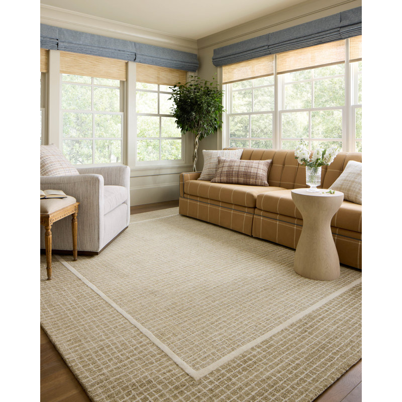 Tapis blé / ivoire Chris Loves Julia x Loloi Briggs, Rectangle 5 pi x 7 pi 6 po