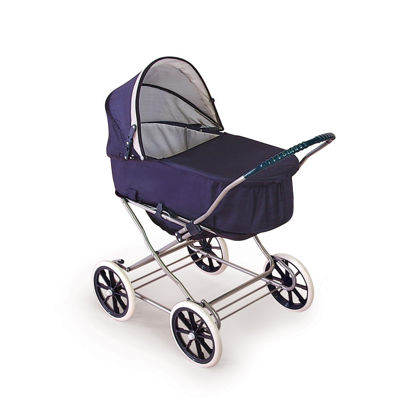 Just Like Mommy 3-In-1 Doll Stroller, Navy/White