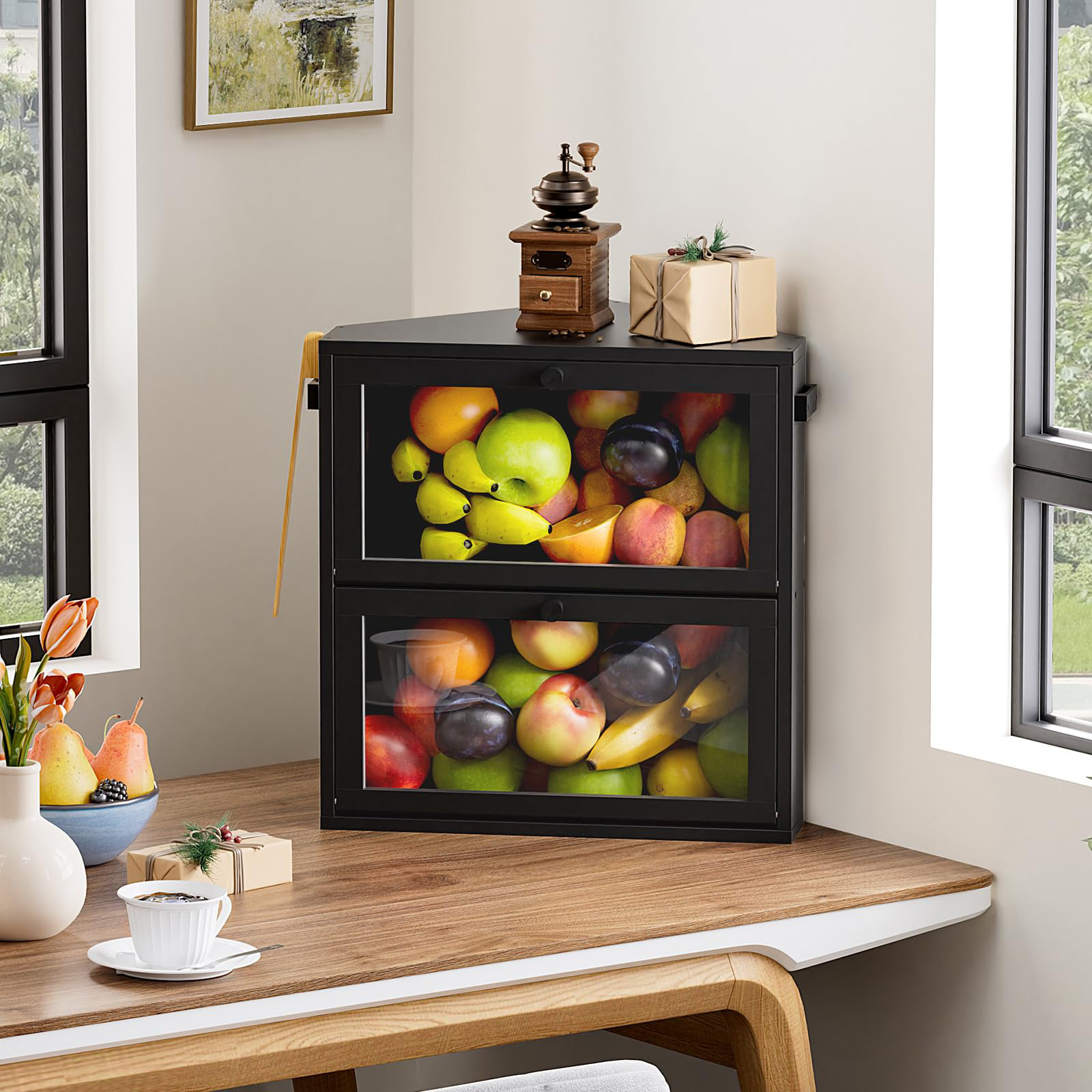 Prep & Savour Corner Bread Box - Wayfair Canada