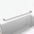 1/4" Tempered Glass Bath Tub Shower Screen With Fashionable Towel Bar - 3458 Bathroom Model Fascinating-121157460