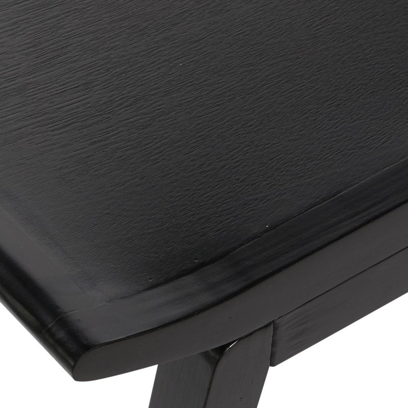 Tabouret de salon en bois, Noir