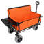 Chariot de chariot pliant robuste avec banc et table arrière - Pneus de plage tout-terrain d'une capacité de 500 lb-126257608-126257610
