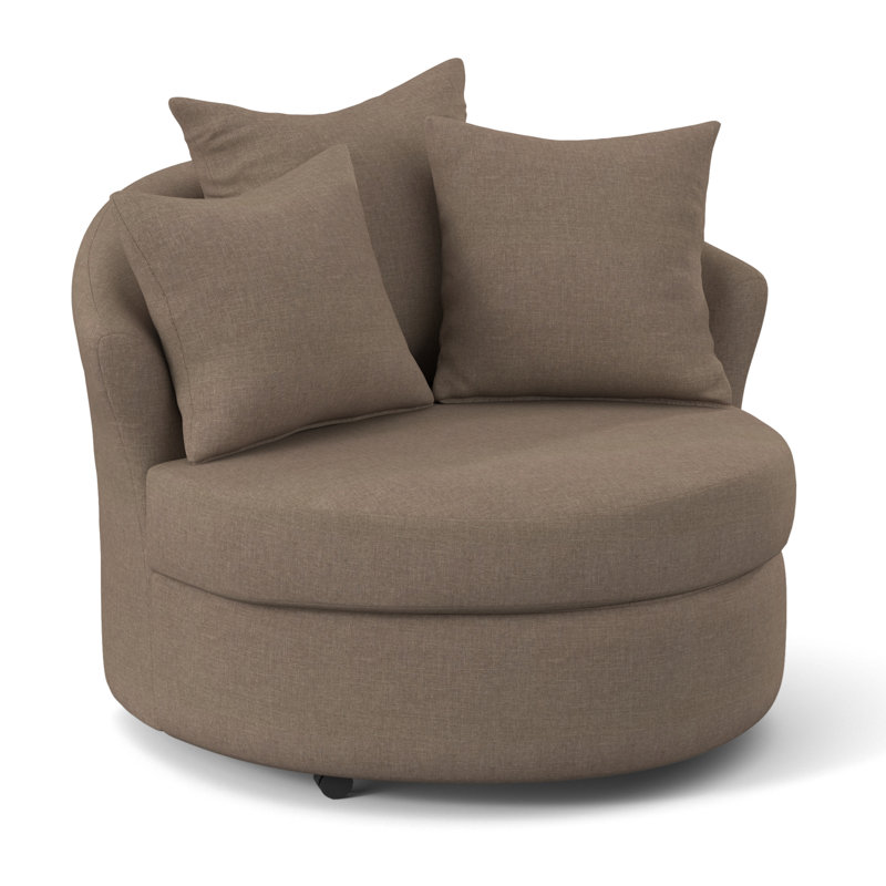 Fauteuil demi-tonneau Alsup, Taupe Jitterbug